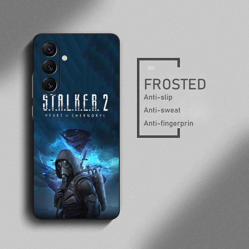 Крутой чехол для телефона S-Stalker 2 Hot Game для Samsung Galaxy S26 S25 S24 S23 S22 S21 Plus Ultra Note20 Мягкий Черный