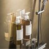 Adjustable Shampoo Bottle Holder Non-rust Hand Soap Wall Hanger Shower Gel Bottle Rack  Bathroom