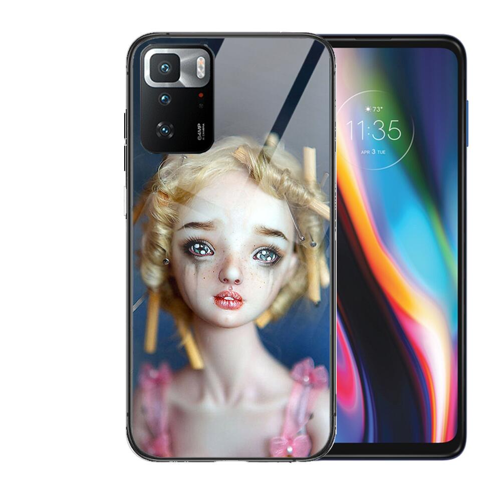 Чехол Krajews Creepy Dolls из закаленного стекла, чехол для телефона для XiaoMi Redmi Note 10 9S 8 7 6 5 A 10t Pro 9T, чехлы предварительно