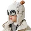 Cold Proof Children Pilot Hat Cute Cartoon Warm Hat New Ear Protection Cap Winter