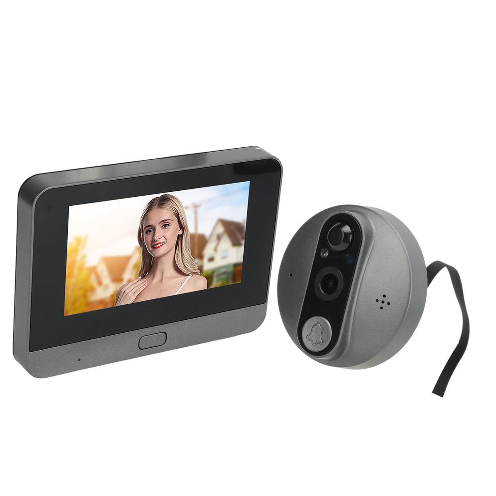 4.3-дюймовый глазок с цветным экраном 1080P 120 градусов, широкоугольный видеодомофон с двухсторонней аудиосвязью