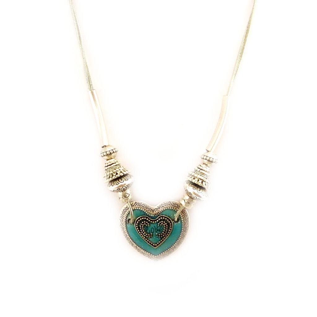 Les Trésors De Lily [E5754] - Дизайнерское колье «Воспоминания о прошлом», бирюзовый