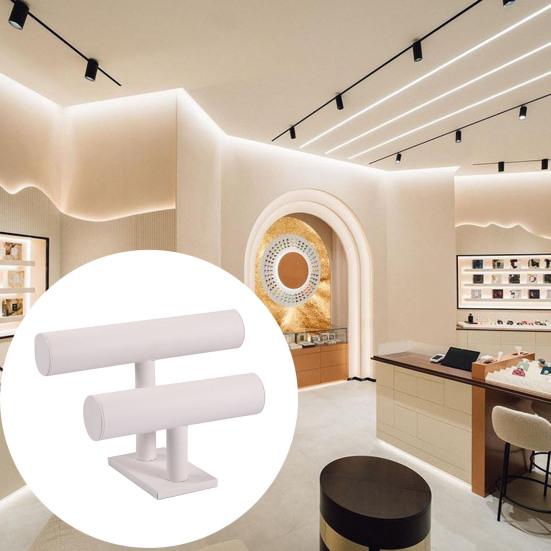 Двухъярусная подставка для браслета, браслета, часов, ювелирных изделий, настольная горизонтальная подставка для часов для туалетного столика в спальне