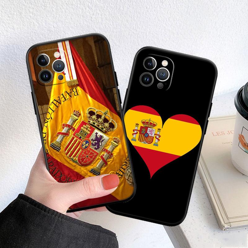 PP57 Spain Flag Soft Shell Phone Case for Redmi Note 8 9 Pro Max 9S 9T 9C NFC 8T 8A 10A A4