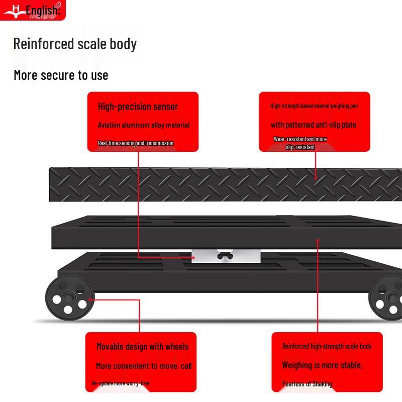 Yingheng 600kg Rechargeable Digital Platform Scale (CN version)