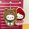 Полотенце для рук Hello Kitty, коралловый велюр, впитывающее, с петлей для подвешивания, мультяшное, для мытья, ванной, кухни, для развлечения, игры, безопасное, для детей, веселое