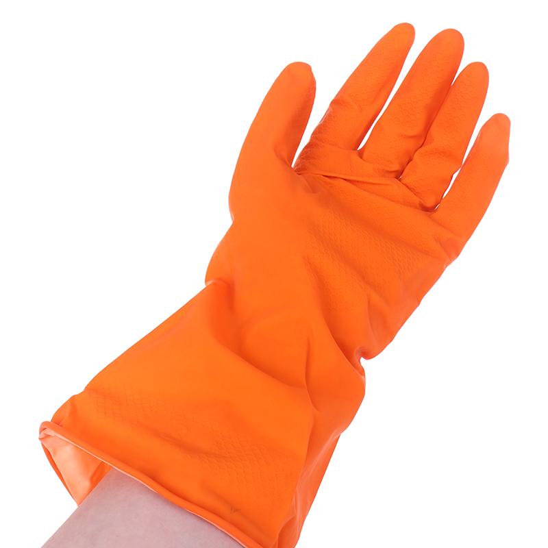 Kitchen Dish Washing Gloves House Cleaning Waterproof Rubber Washing Gloves Long