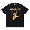 2025 Футболка группы System Of A Down Хлопковая Мягкая Летняя Футболка и Модная Футболка Мужская Рок-музыка Уличная Одежда Футболки Топ
