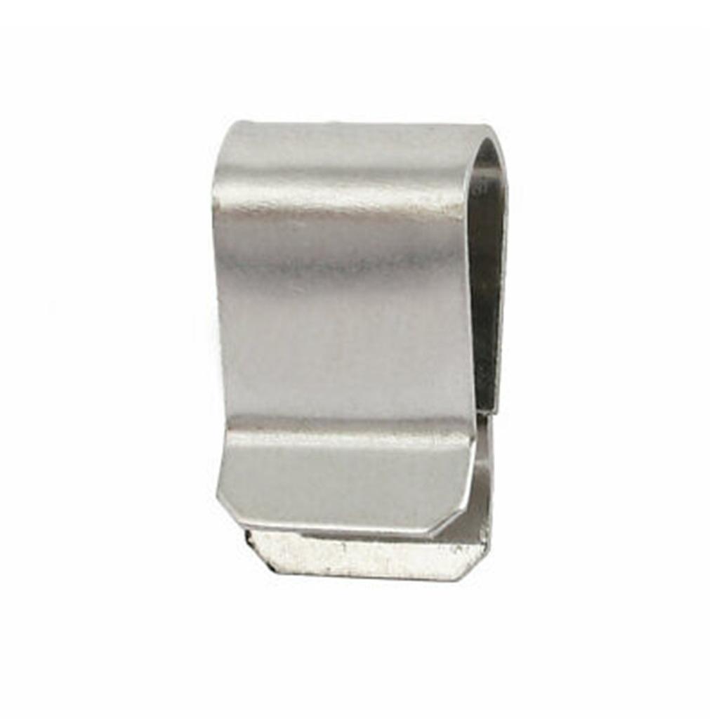 20pcs Stainless Steel Cable Clip Silver Tone Solar Photovoltaic Parts Accessories Cable Clip Wires Clamp