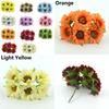 Пышные 6 шт. Искусственная гербера, поддельный шелковый цветок для красивых свадебных букетов своими руками