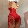 Women's Erotic Jumpsuits Women's Lace Mesh Open Back Underwear Erotic Exotic Underwear Pajamas Temptation Women's Formal Dresses