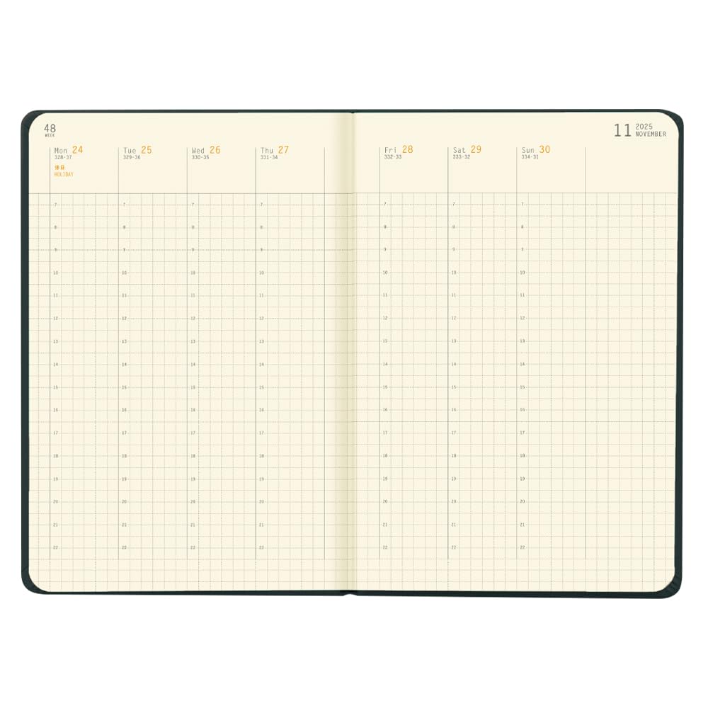 New Color: Rhodia [Starting January 2025] Planner Diary, A5 Size, Weekly Vertical Type, Web Planner Weekly Vertical, Chocolate, Rhodia Cf117292