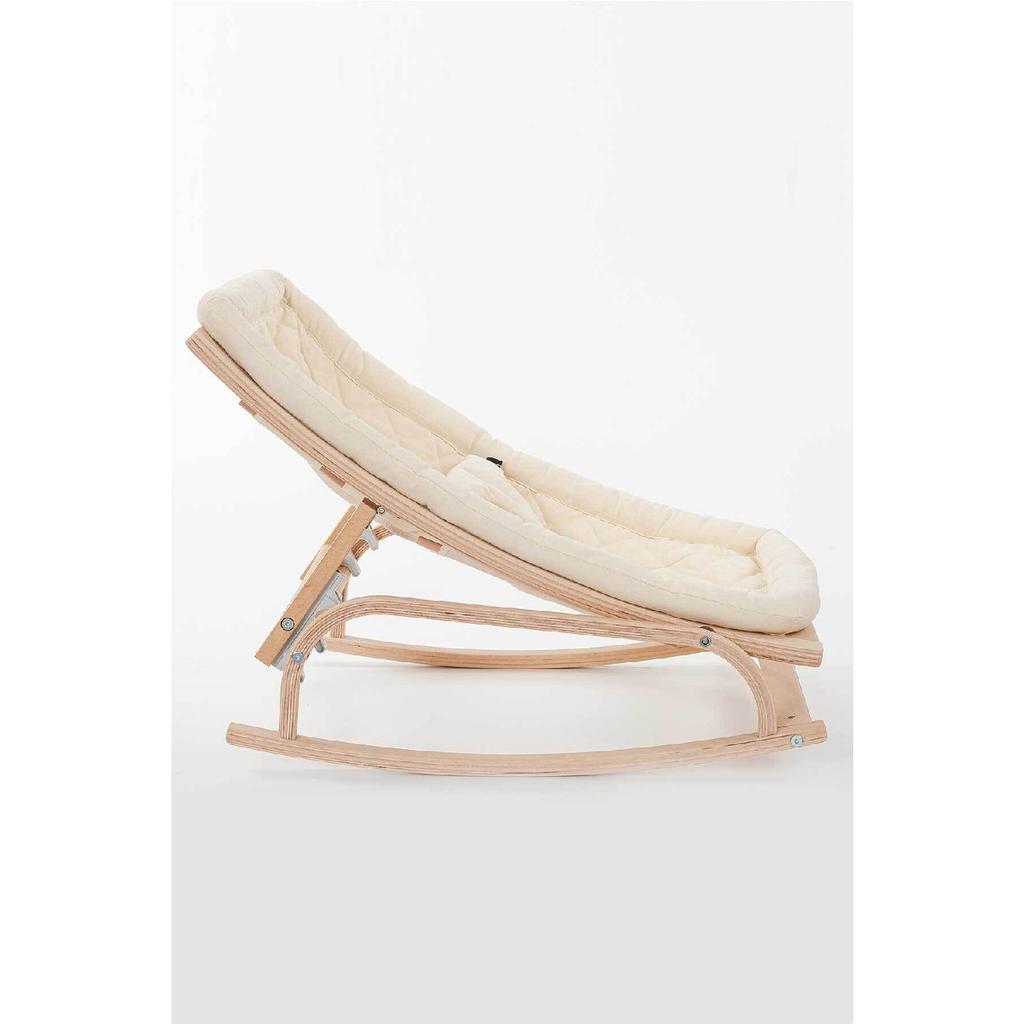 Рюкзак-кенгуру со ступенькой из натурального дерева - бежевый