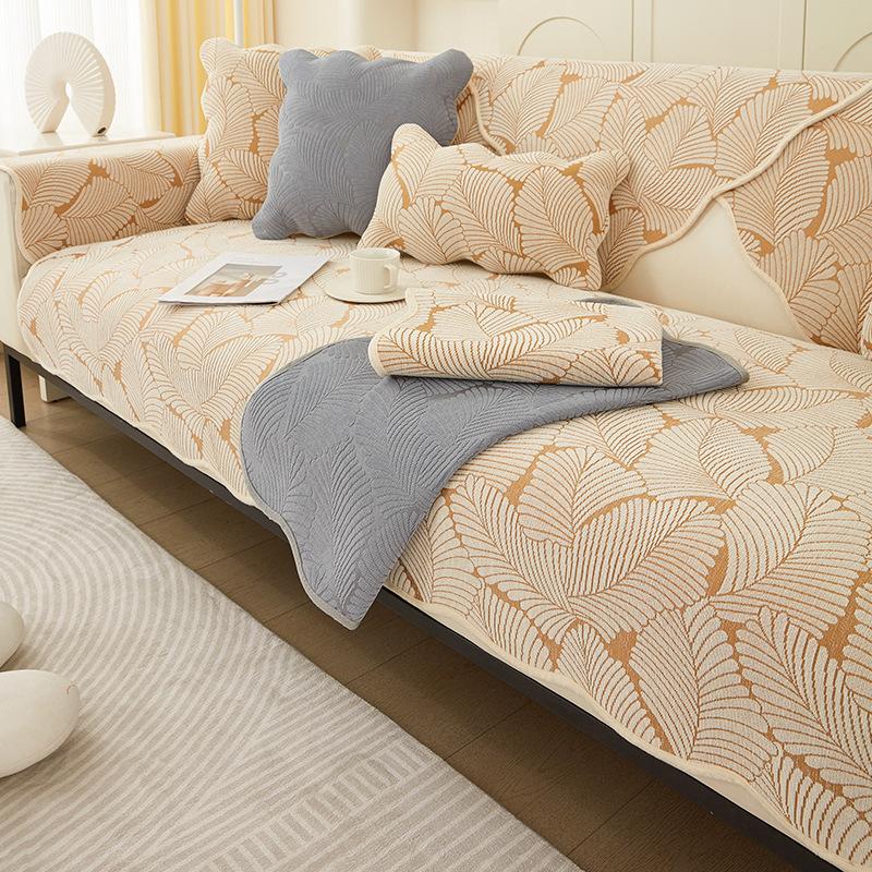 Универсальная подушка для дивана Four Seasons, универсальная нескользящая синель, простой современный чехол для дивана для гостиной, утолщенная ткань