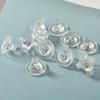 10Pcs Silicone Earring Backs Hypoallergenic Soft Clear Earring Backs Replacements Nickel Lead Free Double Safety Locking Earring Backs
