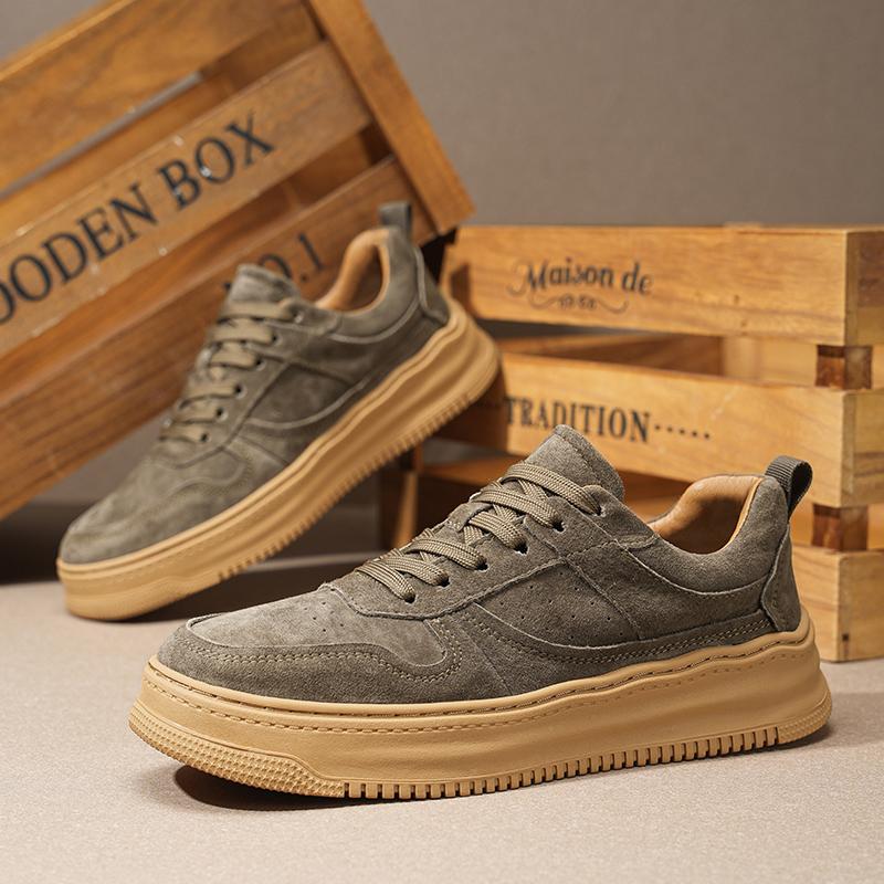 Мужские кожаные кроссовки для отдыха на природе, модные туфли, дизайнерские туфли на платформе из кожи, повседневные туфли на плоской подошве, кроссовки для отдыха на природе, весна-осень, мужские