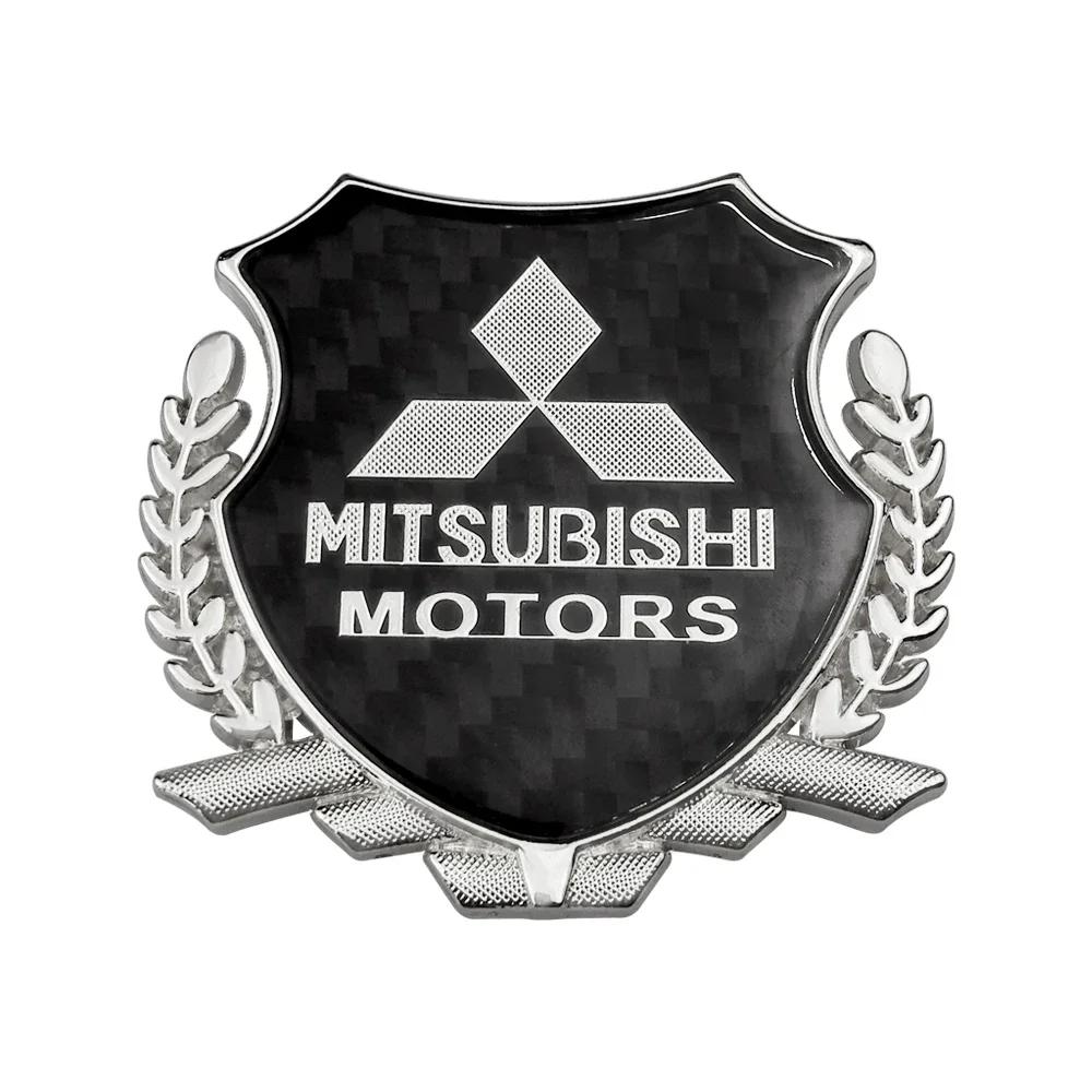 Metal Shield Badge Car Sticker Rear Side Body Emblem for Mitsubishi Outlander Lancer 9 10 ASX Eclipse Pajero L200 Accessories