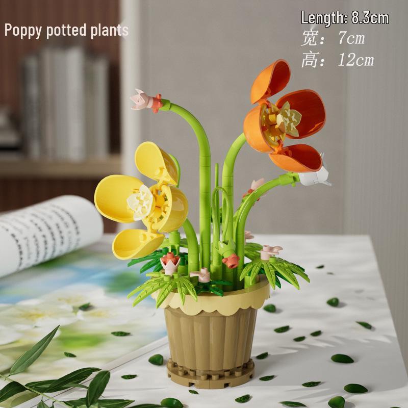 Совместимые с Lego фигурки панды «Лунные цветы» строительные блоки - Детская игрушка к Празднику середины осени