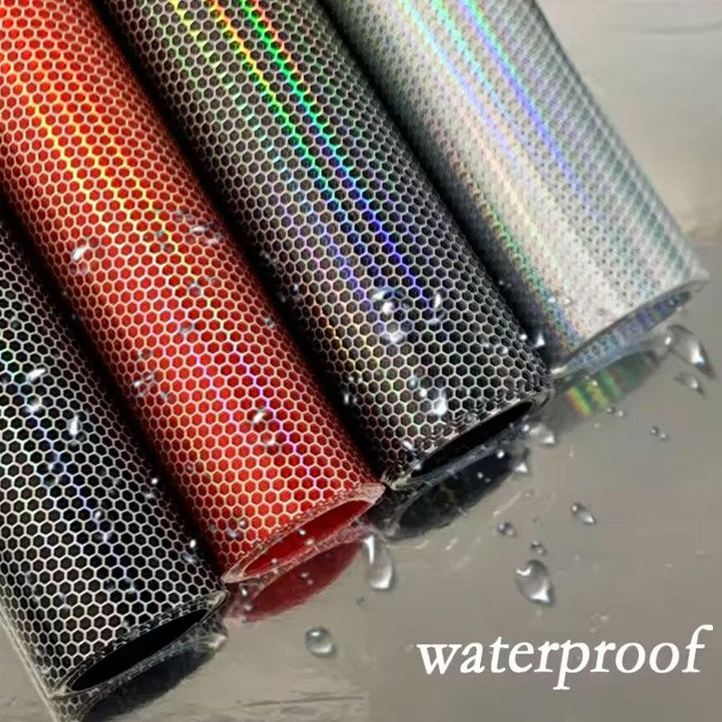Car Sticker Headlight Lamp Film Auto Laser Honeycomb Taillight Lamp rhombus protective film Waterproof Self-Adhesive Stickers