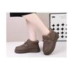 Winter Fleece Wool Fashionable Cotton Shoes, Comfortable Thick Soled Snow Boots for Women, Autumn Warm and Cold Resistant Cotton Boots