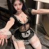 Sexy Lingerie Sexy Maid Cute Uniform Seduction Small Chest Open Crotch Show Big Passion Free Tease Pajama Suit