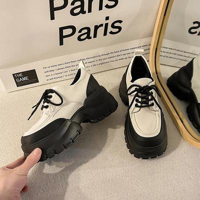 Модная женская обувь на толстом каблуке, весенняя новинка, с круглым носком, передним ремешком, толстой подошвой, противоскользящая, износостойкая, низкая