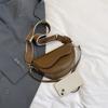 Crossbody Saddle Bag Ladies Portable Niche Design PU Leather Underarm Bag Flap Shoulder Bag Women's Small Purse And Handbags