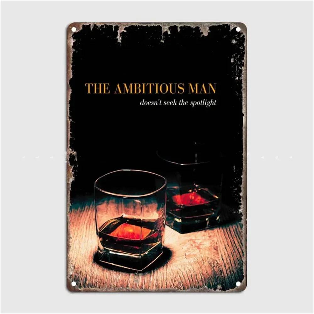 Винтажный постер Виски Сигара Металлическая жестяная табличка Ретро Декоративные тарелки Для Гаража Клуба Мужской пещеры Бара Отеля Кафе Настенный декор