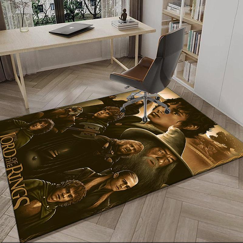 Journey Through Middle-earth Carpet, Kitchen Rugs, Yoga Mat, Non-Slip Mats, Rug for Bathroom, Living Room bedroom, Camping Rugs Christmas Gift
