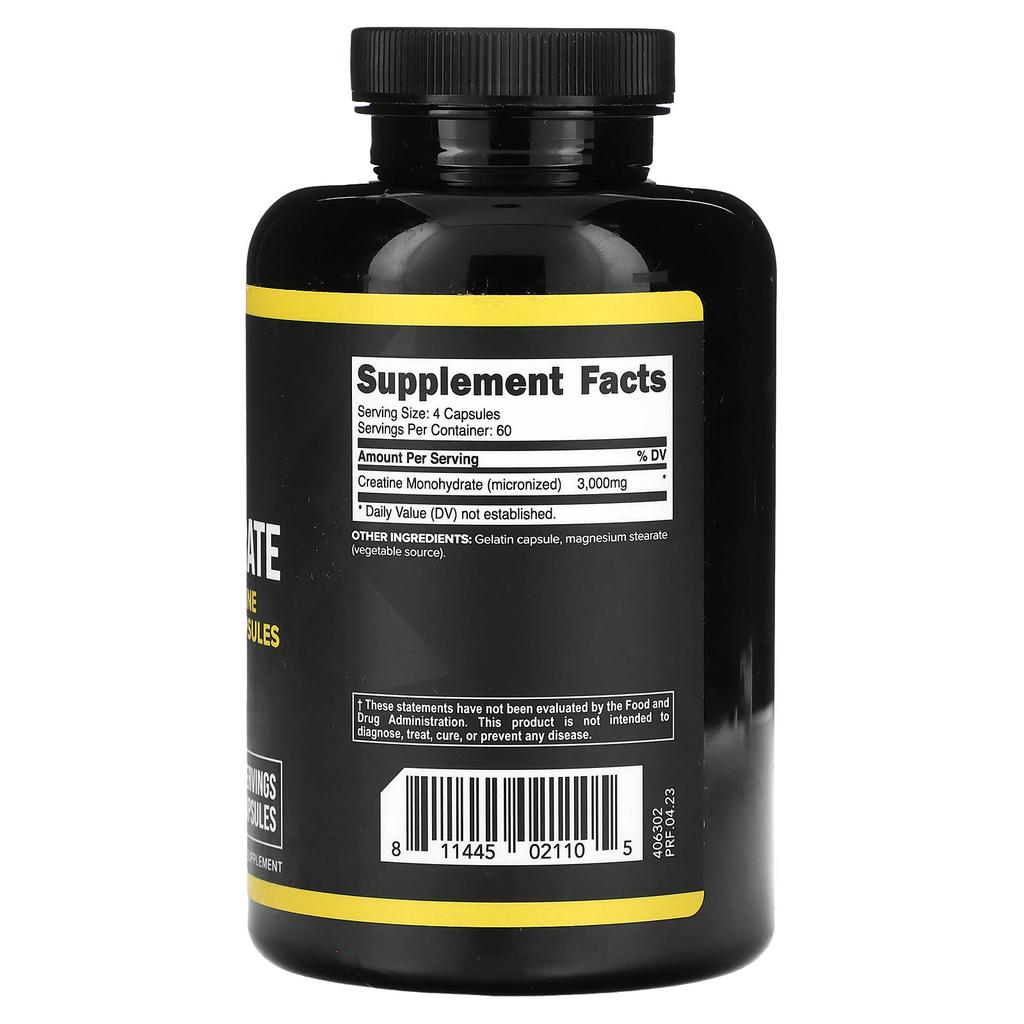 Primaforce Креатин моногидрат, 3000 мг, 240 капсул (750 мг на капсулу)