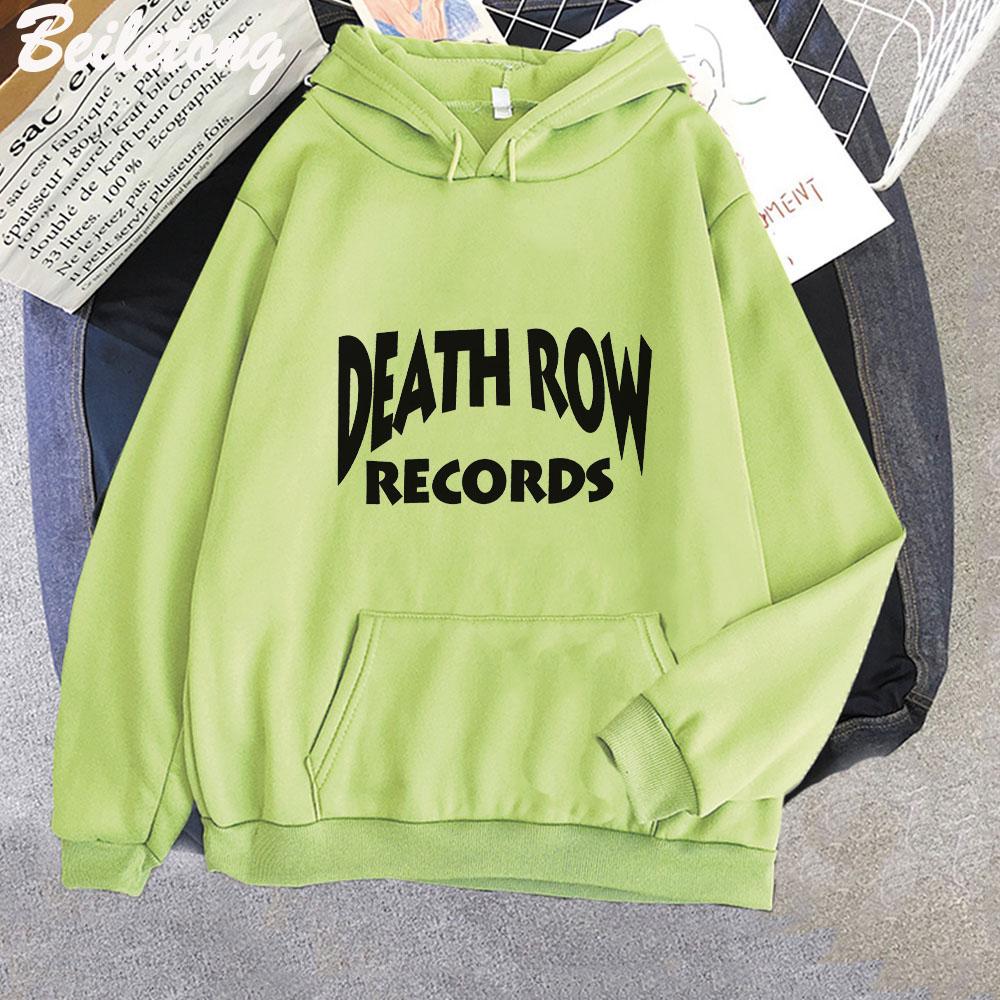 Cool Death Row Records LOGO Men Hoddie Fashion Casual Hoodies Long Sleeve Women/men Spring/Autumn Sweatshirt Harajuku Hip Hop