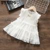 Летнее платье для девочек Детское детское платье принцессы Стильное пышное платье Детское тонкое платье