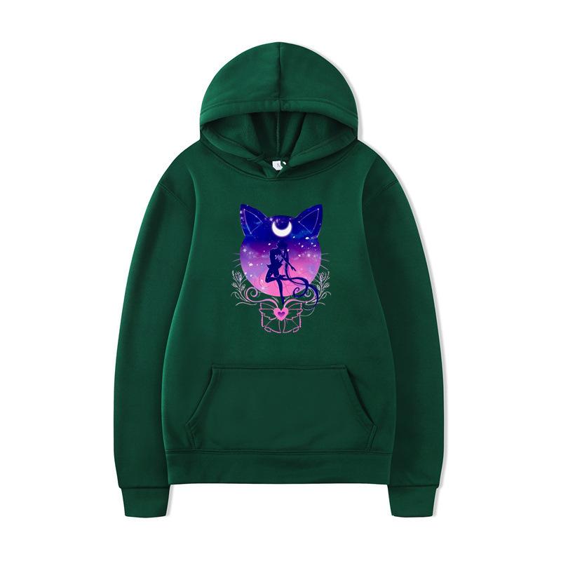 Wish Hoodie Japanese Anime Sailor Moon Water Ice Moon Girls Creative Sweater
