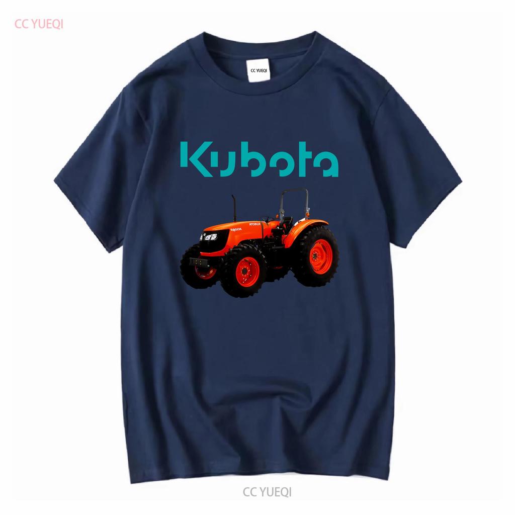 Мужская черная футболка с логотипом трактора Kubota, размер от S до 3XL, винтажная, стильная, повседневная, дизайнерская одежда, мягкая