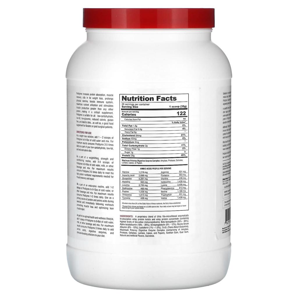 Metabolic Nutrition Protizyme, Special Design Protein, Vanilla Cake, 2 Lb (910 G)