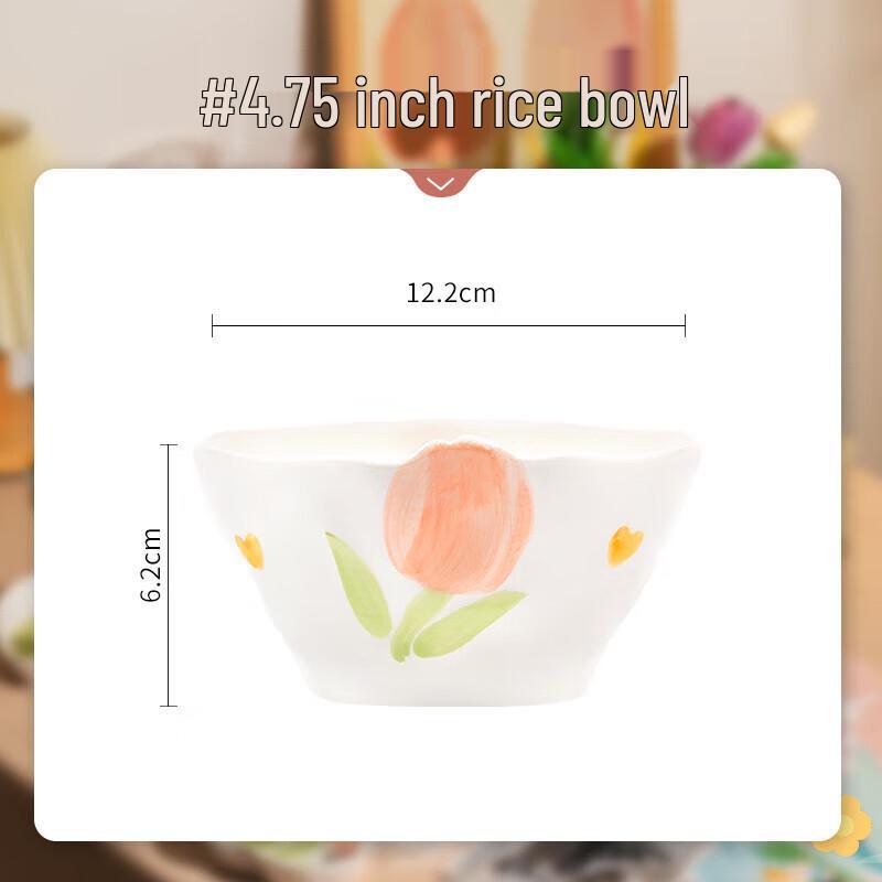 Вухэ Тюльпан Романтика Скандинавская Цветочная Керамическая Тарелка