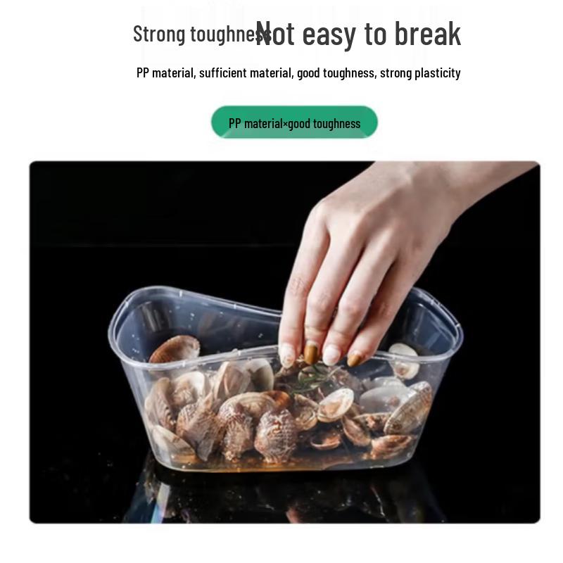 Disposable Rectangular Food Containers with Lids