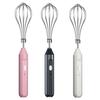 Electric Handheld Egg Whisk Mixer 3-Speed Control Rechargeable Cordless Hand Mixer Portable Mini Whisk for Cooking