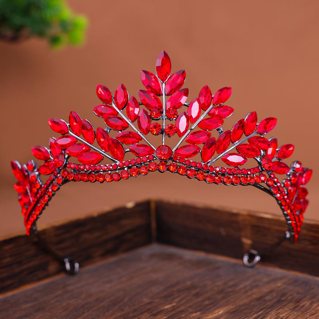 Crown Headwear Сплав Страз Ретро Барокко Невеста Корона Аксессуар для Волос Свадебная Спираль Аксессуар для Волос