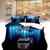 Trucks Printed Scania Duvet Cover Pillowcase Bedding Set Childrens Bedroom Decor