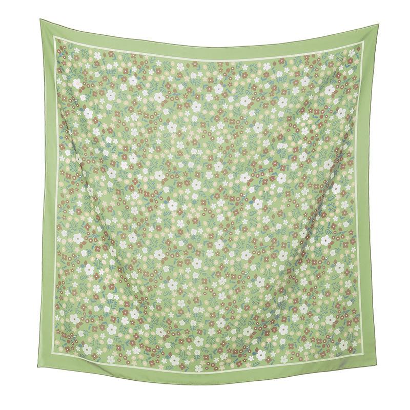 Autumn and Winter Hot-selling New Floral Printing Large-size Square Scarf Women's Popular Malay Women's Headscarf