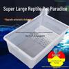 Черепашья вилла: Большой аквариум с платформой для грения, дренажем и защитой от побега