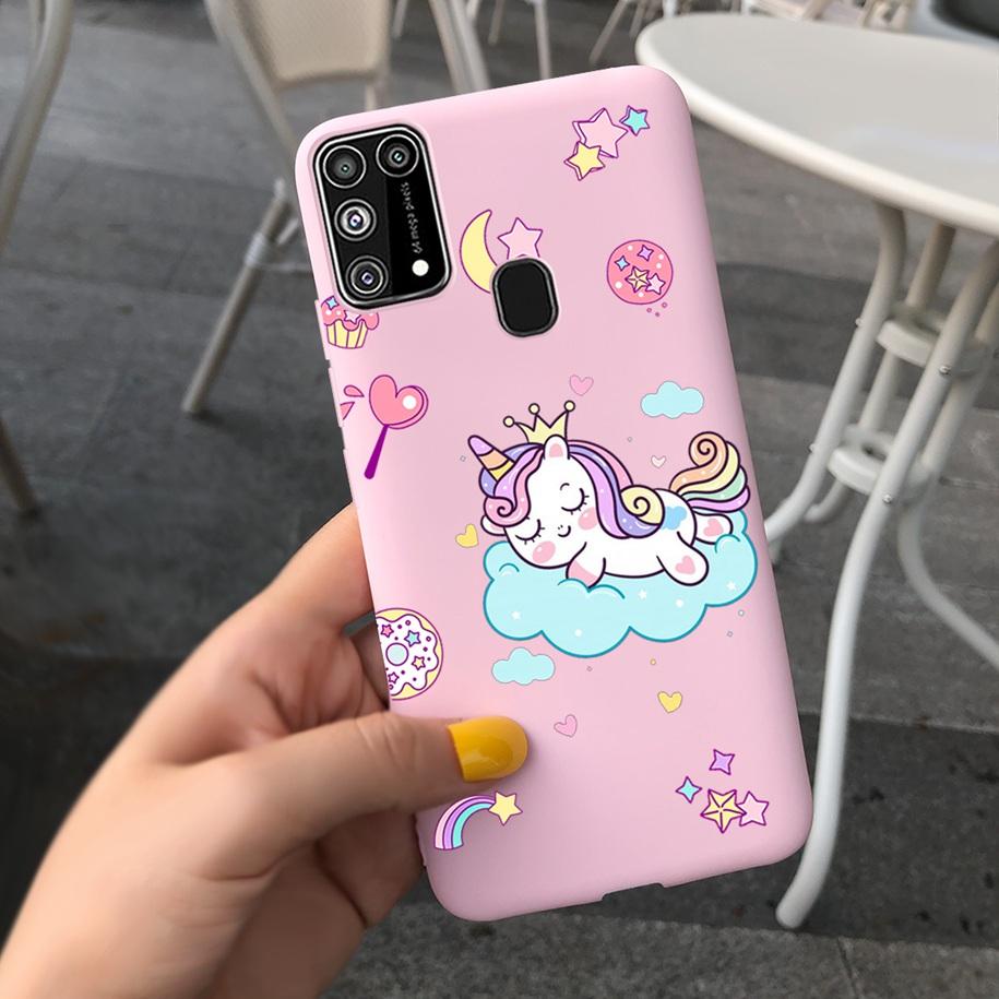 Силиконовый чехол для Samsung M31 M 31 Чехол Свежий Цветок Перо Ударопрочный Чехол для Телефона для Samsung Galaxy M31s M31 s M315 M317 Etui