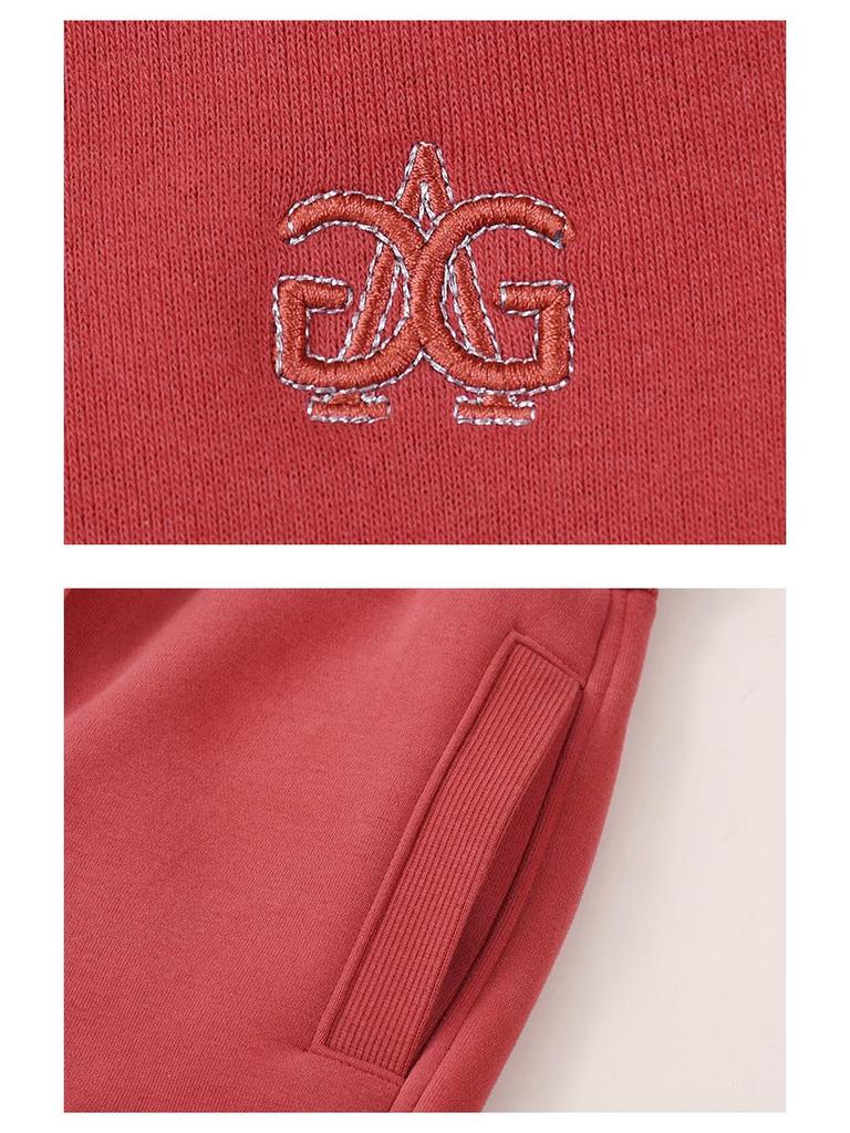 2025 Стильные Простые Девятиточечные Брюки С Флисовой Подкладкой Свободного Кроя для Миниатюрных Женщин