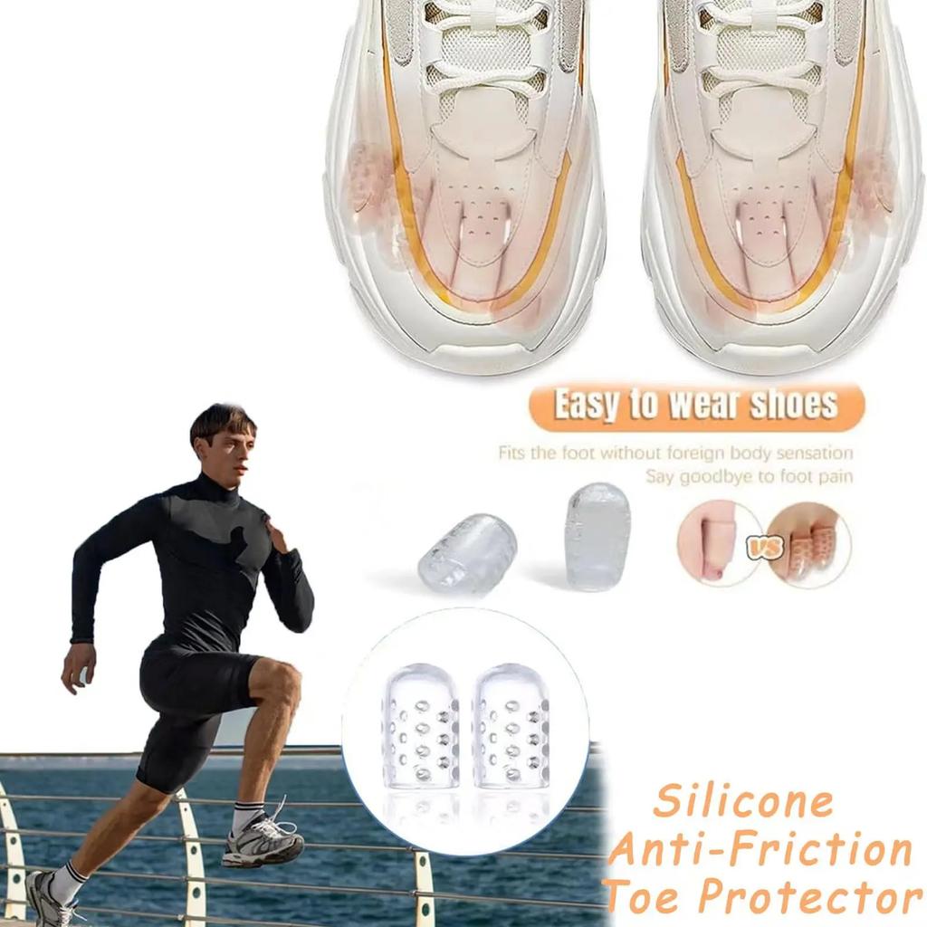 20 шт. Защитные колпачки из силиконового геля для мозолей, натоптышей, волдырей, облегчения боли, мягкие подушечки-рукава для пальцев ног