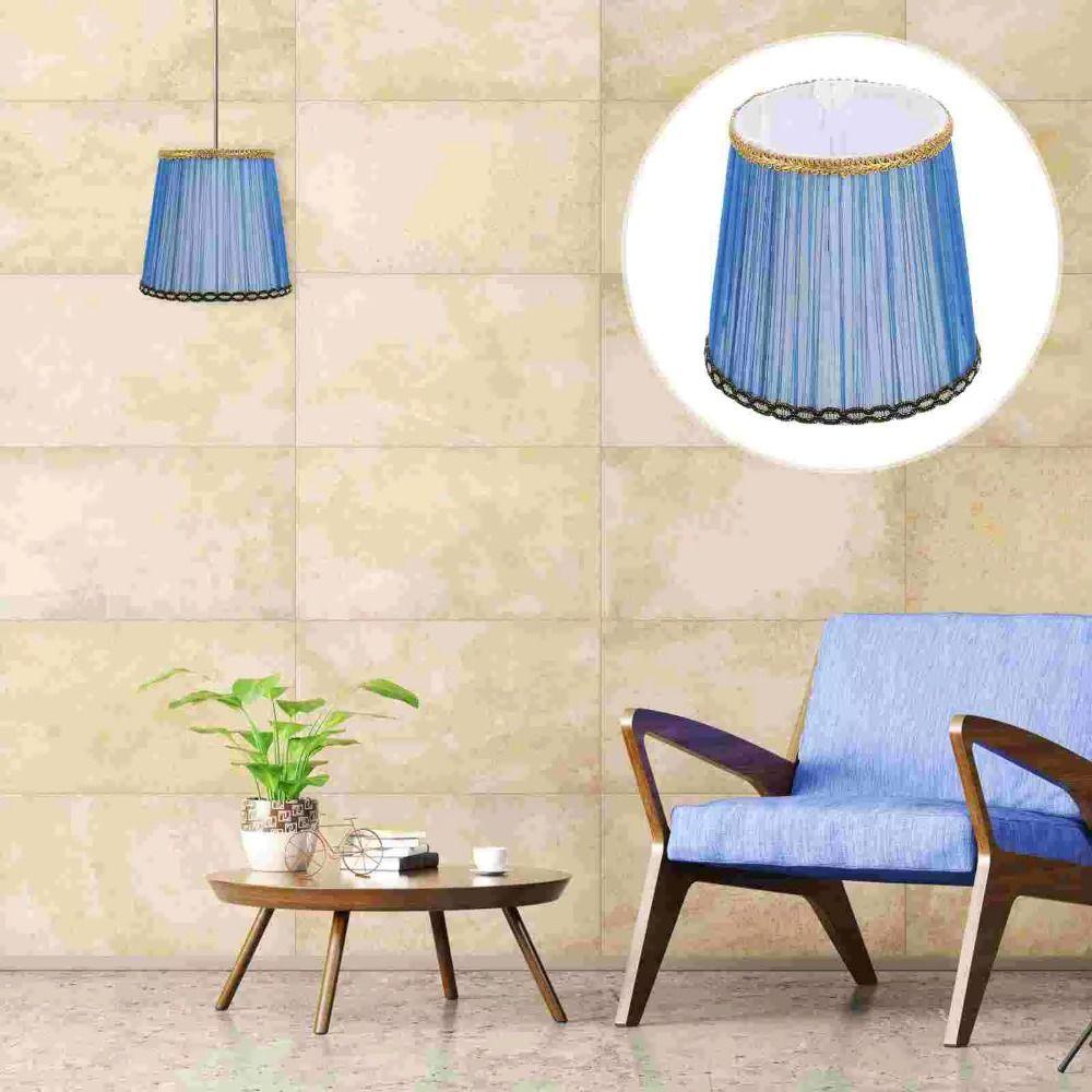 Clip on/Meson Type Cloth Lamp Shade E14 Bulb Chandelier Lampshade Table Lamp Cover Household