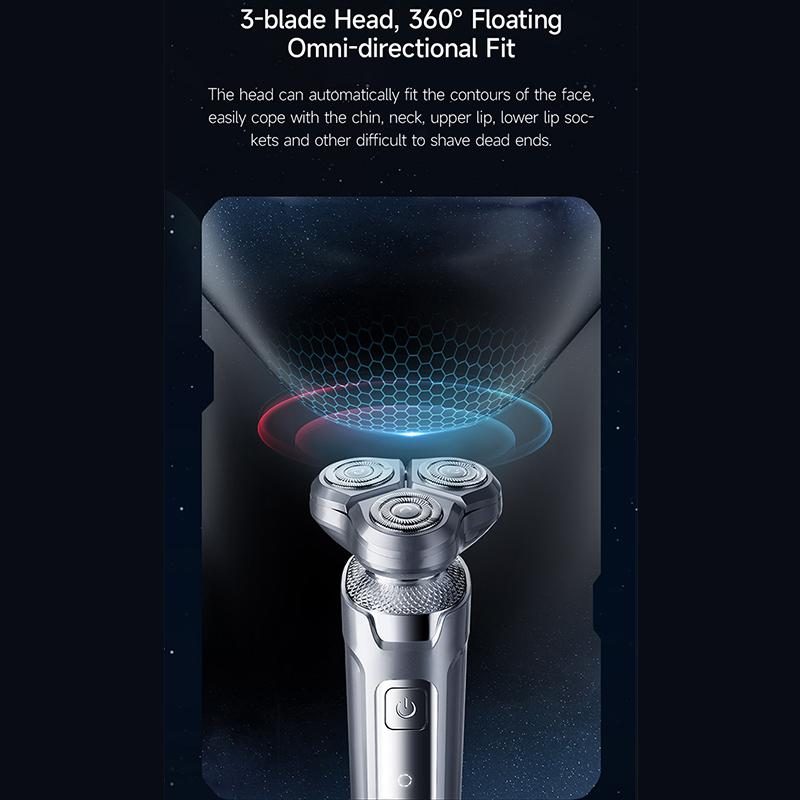 Xiaomi ENCHEN X2 электрическая бритва для лица для мужчин USB перезаряжаемая магнитная всасывающая режущая головка бритвенный станок водостойкий триммер для бороды