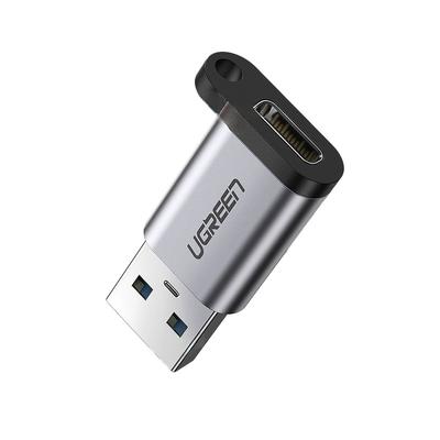 Адаптер-переходник с USB-C на USB 5 Гбит/с, серый