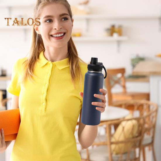 Stainless Steel Vacuum Cup 40oz Insulated Water Bottle Leak Proof Wide Mouth Thermal Flask Keep Cold Hot Beverage Tea Coffee Cup for Outdoor Sports