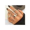 Женский комплект из 10 серебряных колец - 2896